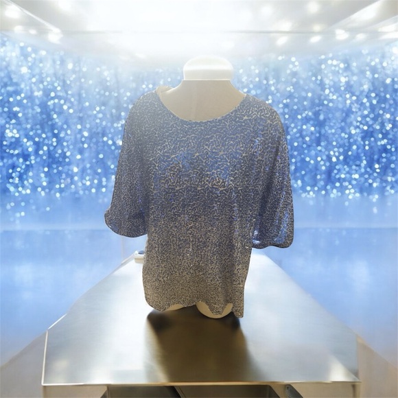 Ombre Sequin Dolman Top - Picture 7 of 7